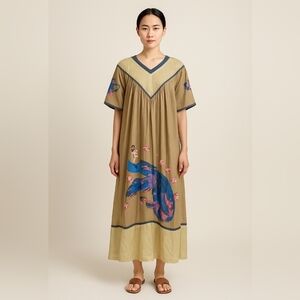 Elegant Multicolor Maxi Dress